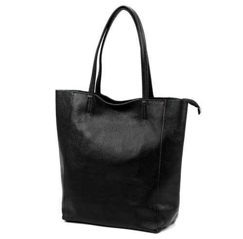 Duża skórzana torebka shopper Luka 26-084 Dollaro mieszcząca A4