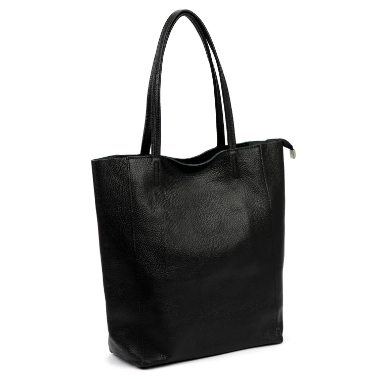 Duża skórzana torebka shopper Luka 26-084 Dollaro mieszcząca A4