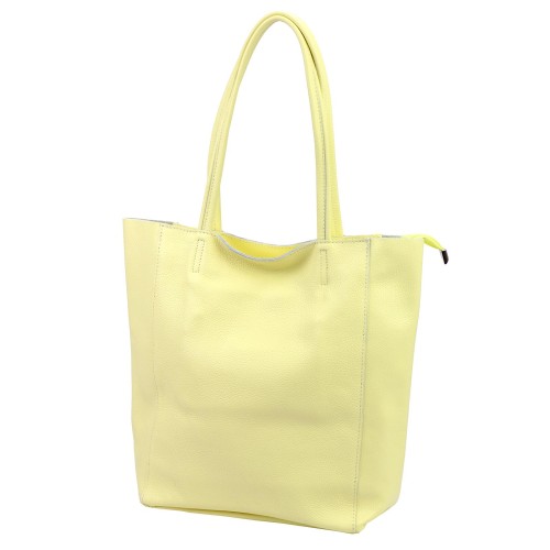 Duża skórzana torebka shopper Luka 26-084 Dollaro mieszcząca A4