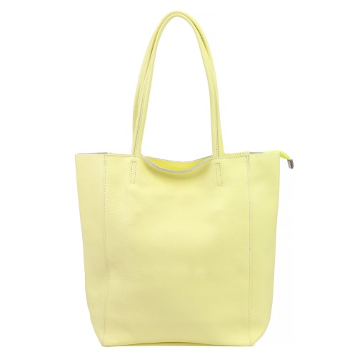 Duża skórzana torebka shopper Luka 26-084 Dollaro mieszcząca A4