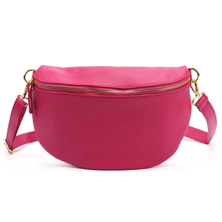 Vera Pelle Torebka Damska Listonoszka Skóra Naturalna Nerka Crossbody