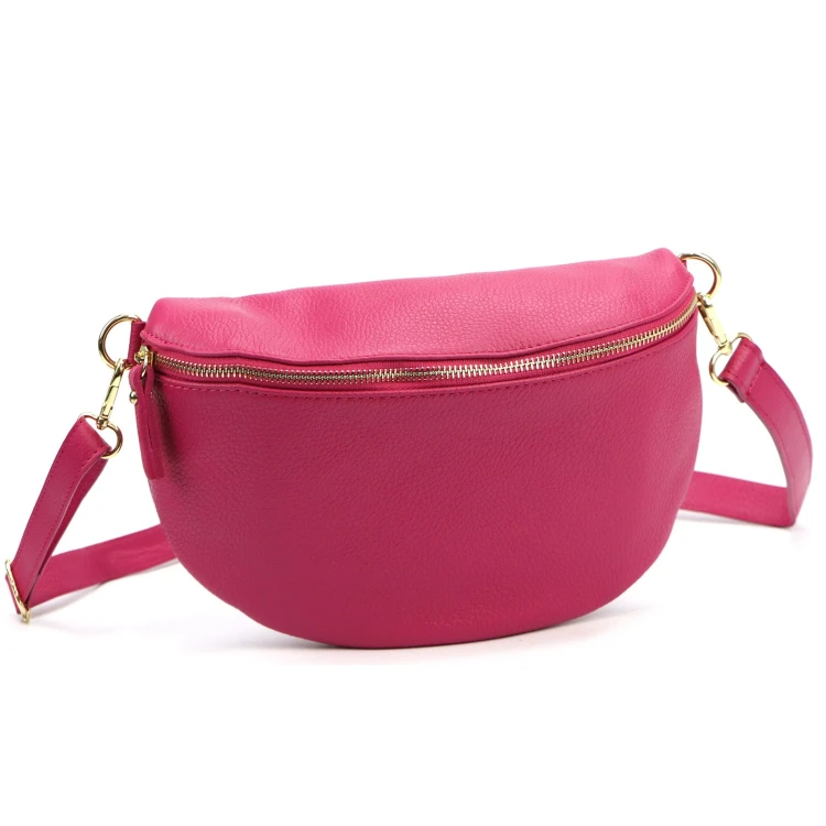 Vera Pelle Torebka Damska Listonoszka Skóra Naturalna Nerka Crossbody