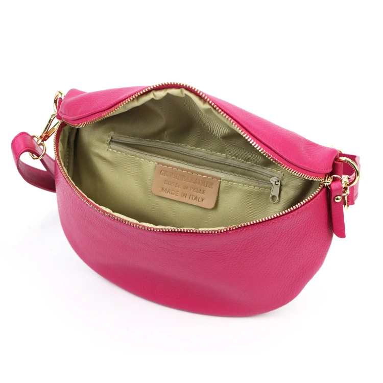 Vera Pelle Torebka Damska Listonoszka Skóra Naturalna Nerka Crossbody