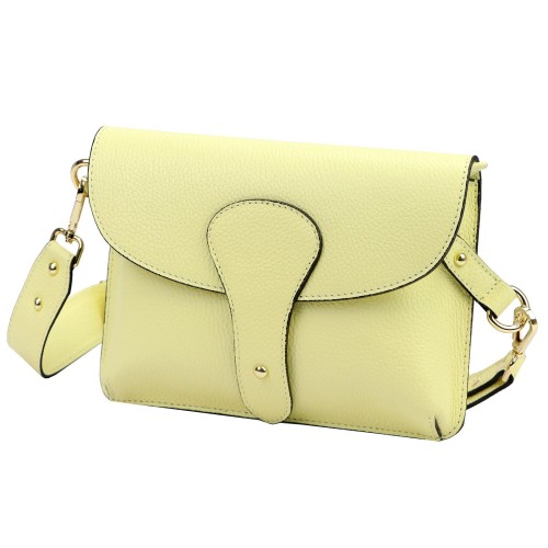 Vera Pelle damska listonoszka skóra naturalna crossbody torebka na ramię
