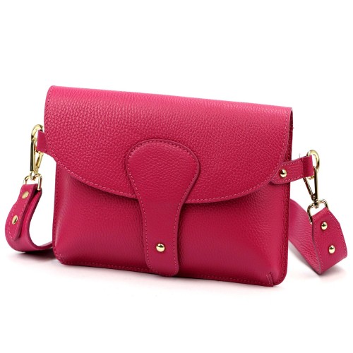 Vera Pelle damska listonoszka skóra naturalna crossbody torebka na ramię