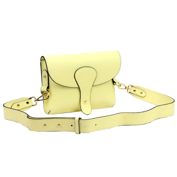 Vera Pelle damska listonoszka skóra naturalna crossbody torebka na ramię