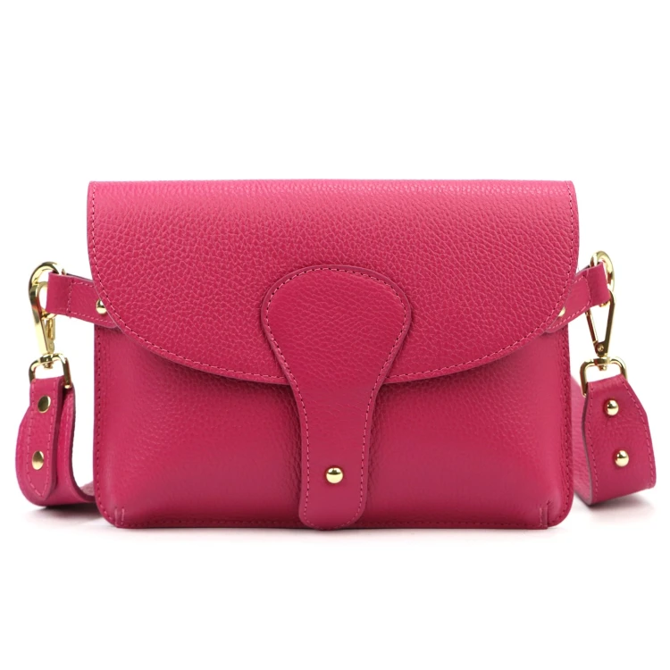 Vera Pelle damska listonoszka skóra naturalna crossbody torebka na ramię