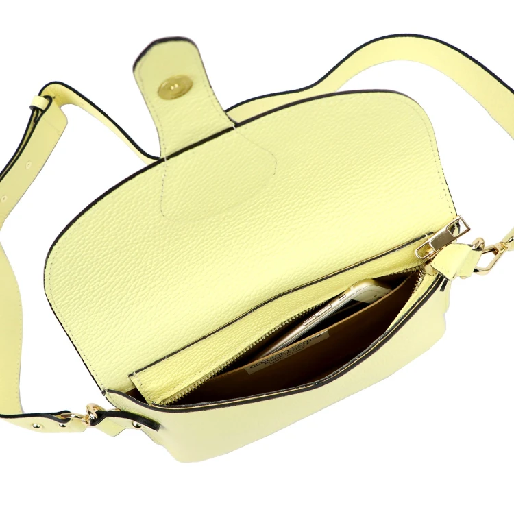 Vera Pelle damska listonoszka skóra naturalna crossbody torebka na ramię