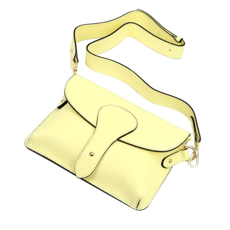 Vera Pelle damska listonoszka skóra naturalna crossbody torebka na ramię