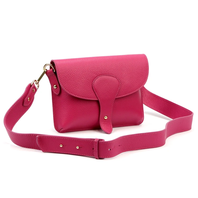 Vera Pelle damska listonoszka skóra naturalna crossbody torebka na ramię