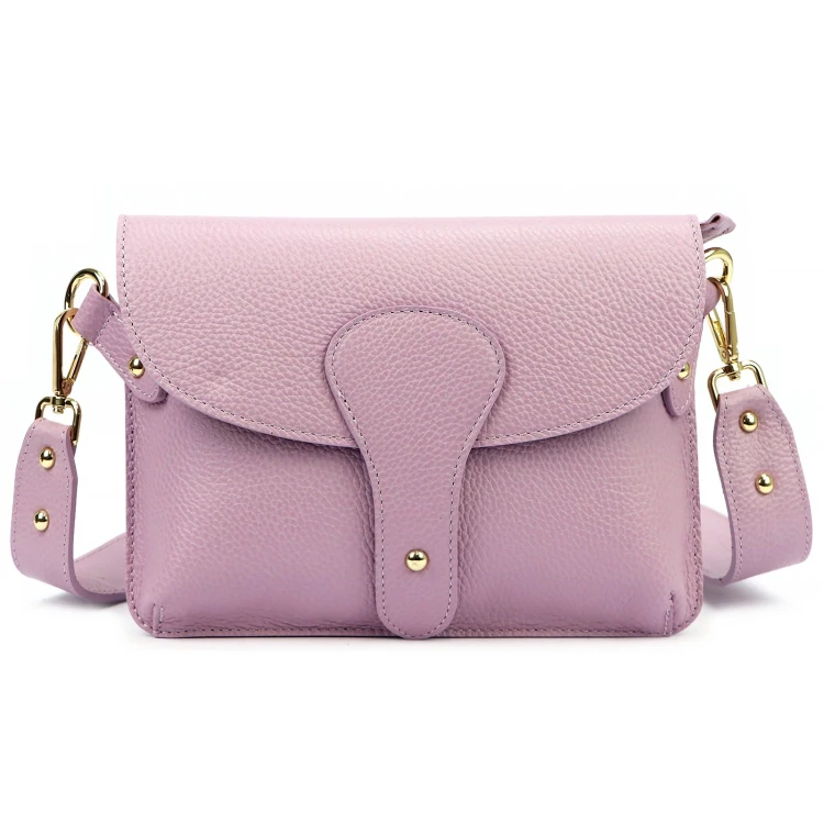 Vera Pelle damska listonoszka skóra naturalna crossbody torebka na ramię