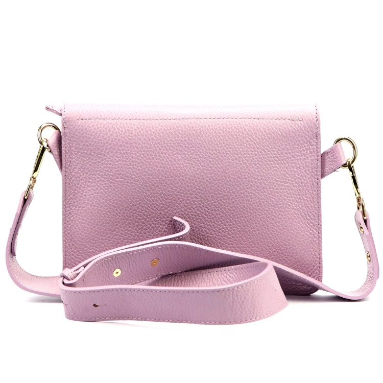 Vera Pelle damska listonoszka skóra naturalna crossbody torebka na ramię