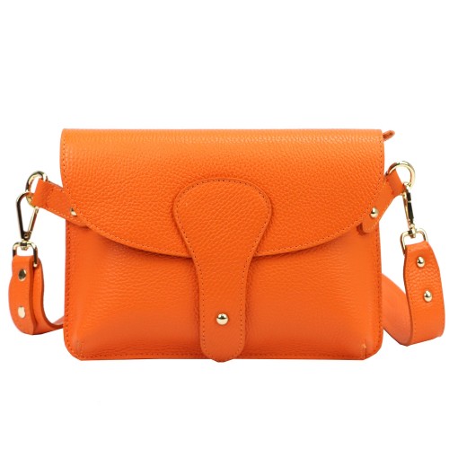 Vera Pelle damska listonoszka skóra naturalna crossbody torebka na ramię