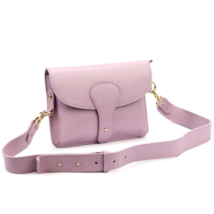 Vera Pelle damska listonoszka skóra naturalna crossbody torebka na ramię