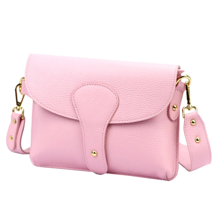 Vera Pelle damska listonoszka skóra naturalna crossbody torebka na ramię