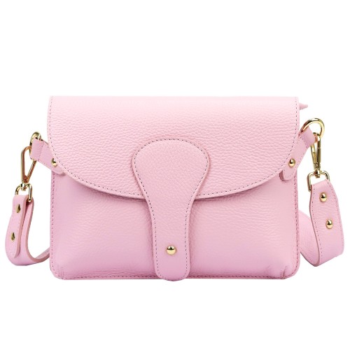 Vera Pelle damska listonoszka skóra naturalna crossbody torebka na ramię