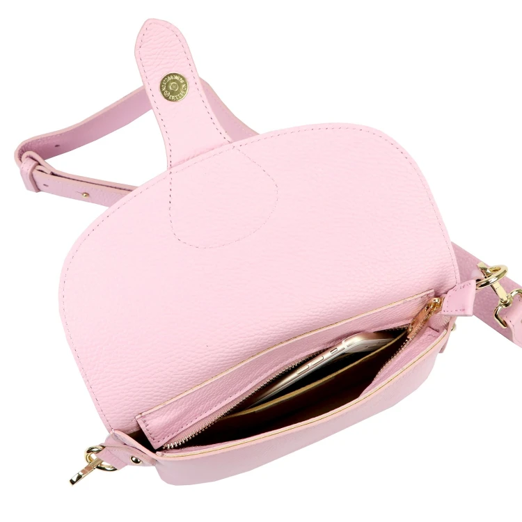 Vera Pelle damska listonoszka skóra naturalna crossbody torebka na ramię