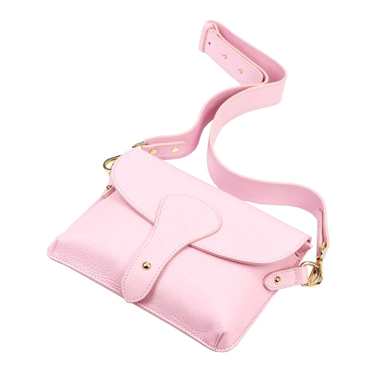 Vera Pelle damska listonoszka skóra naturalna crossbody torebka na ramię