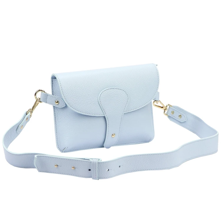 Vera Pelle damska listonoszka skóra naturalna crossbody torebka na ramię