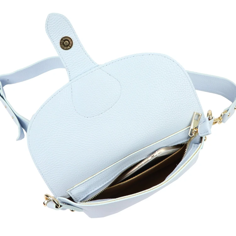 Vera Pelle damska listonoszka skóra naturalna crossbody torebka na ramię