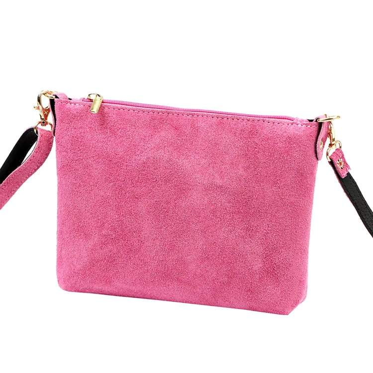 Vera Pelle Torebka Damska Listonoszka Skórzana Mała Złote Okucia Crossbody