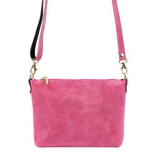 Vera Pelle Torebka Damska Listonoszka Skórzana Mała Złote Okucia Crossbody