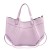 Luka damska shopperbag skórzana torebka na ramię kosmetyczka suwak