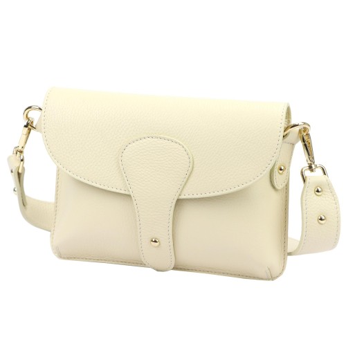Vera Pelle damska listonoszka skóra naturalna crossbody torebka na ramię
