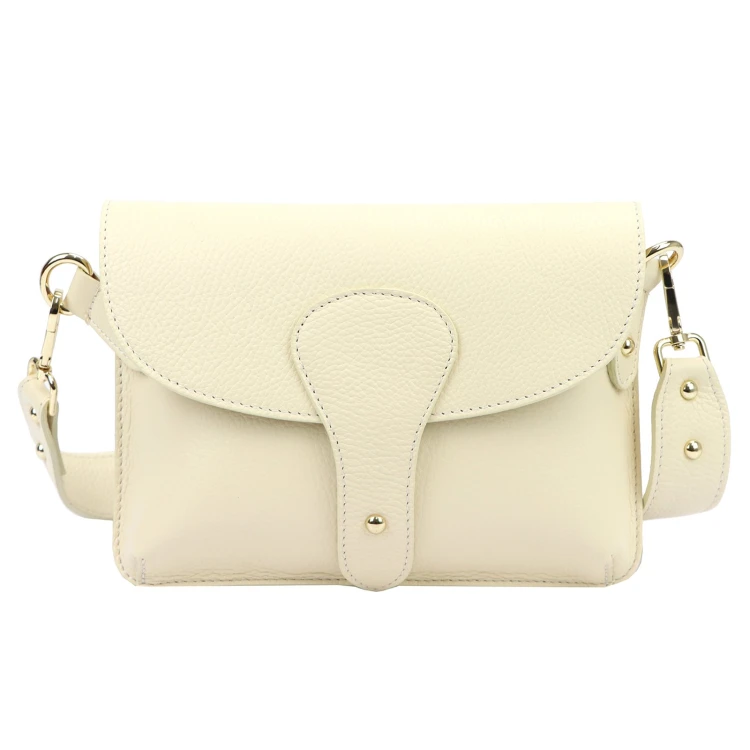 Vera Pelle damska listonoszka skóra naturalna crossbody torebka na ramię