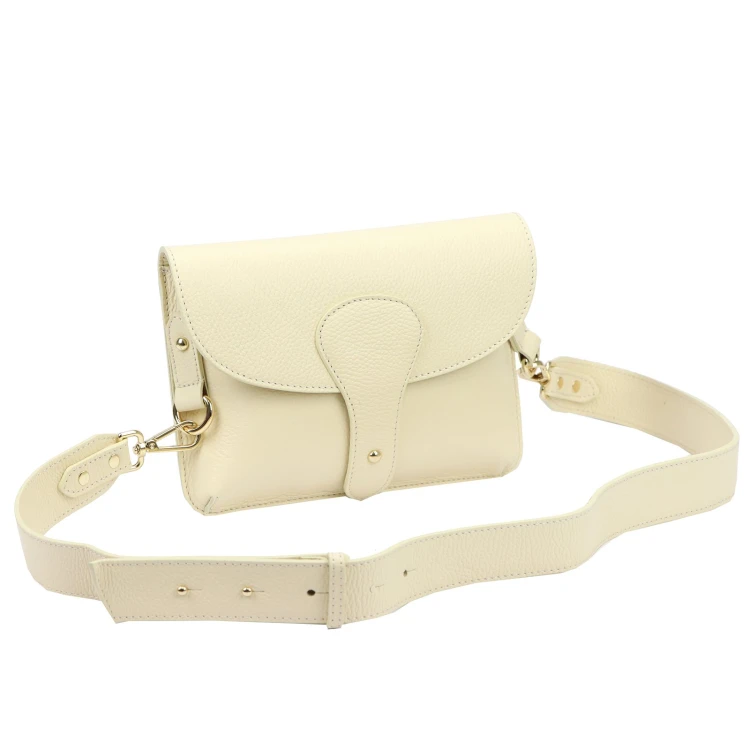 Vera Pelle damska listonoszka skóra naturalna crossbody torebka na ramię