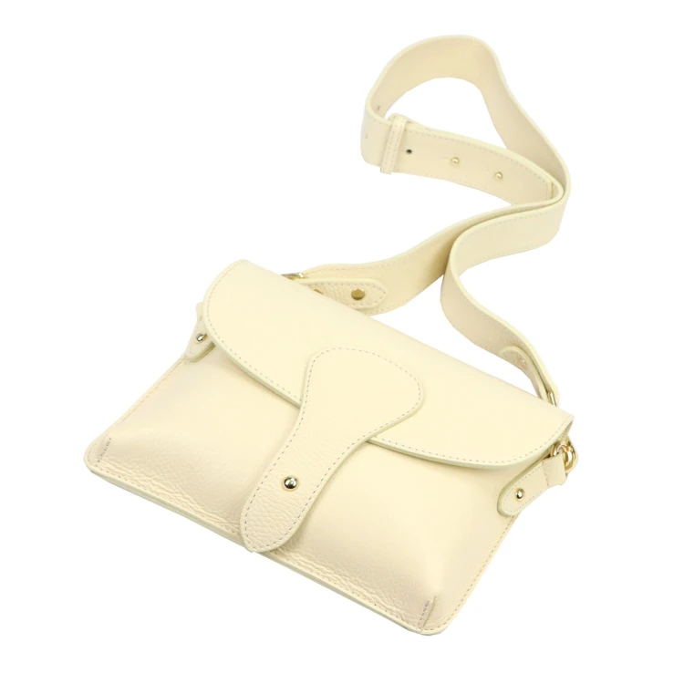Vera Pelle damska listonoszka skóra naturalna crossbody torebka na ramię