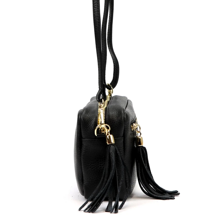 Mała skórzana listonoszka damska Luka 20-030 DOLLARO GOLD