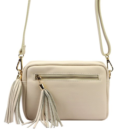 Mała skórzana listonoszka damska Luka 20-030 DOLLARO GOLD