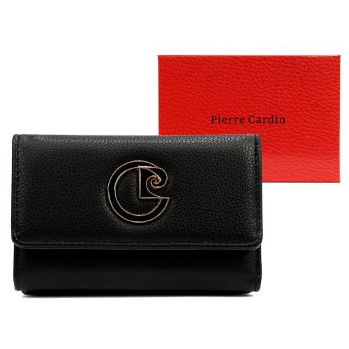 Pierre Cardin Portfel Damski Klasyczny Skóra Eko Duży Podłużna Portmonetka
