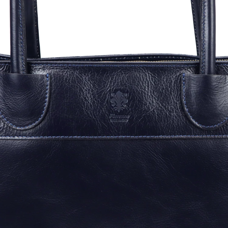Skórzana duża elegancka damska shopperbag torebka na ramię Florence