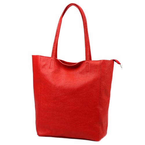 Duża skórzana torebka shopper Luka 26-084 Dollaro mieszcząca A4