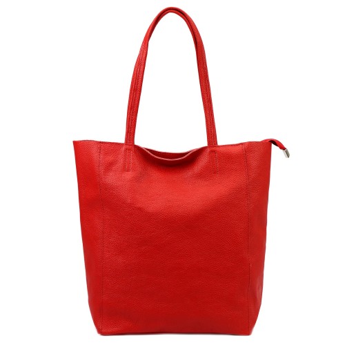 Duża skórzana torebka shopper Luka 26-084 Dollaro mieszcząca A4