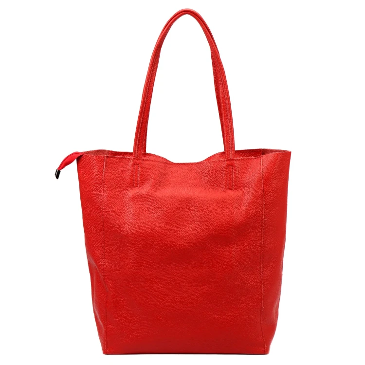 Duża skórzana torebka shopper Luka 26-084 Dollaro mieszcząca A4