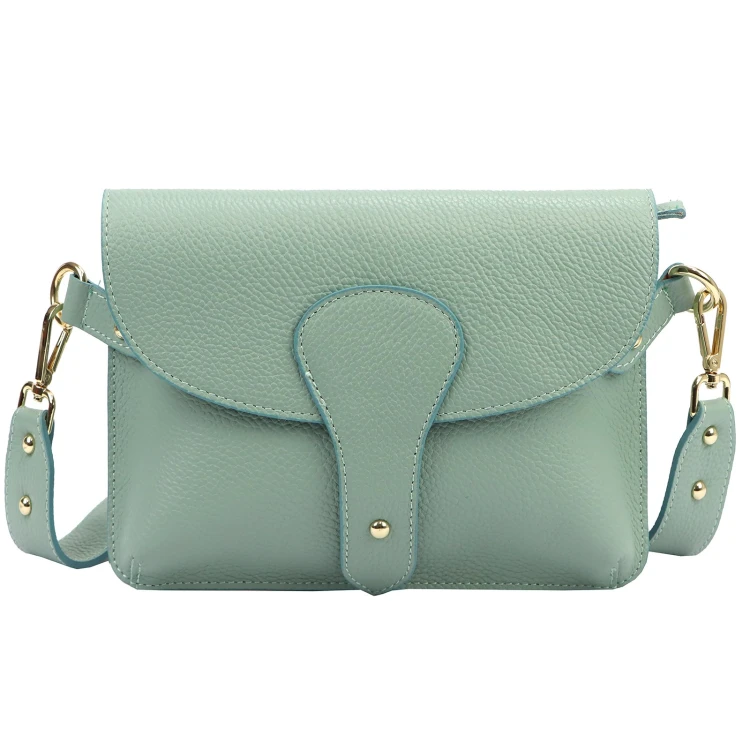 Vera Pelle damska listonoszka skóra naturalna crossbody torebka na ramię