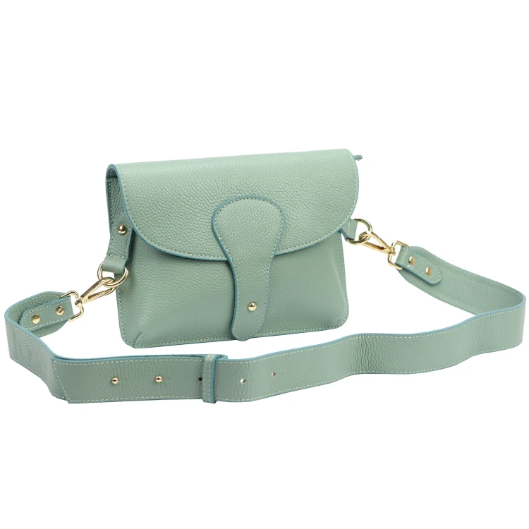 Vera Pelle damska listonoszka skóra naturalna crossbody torebka na ramię