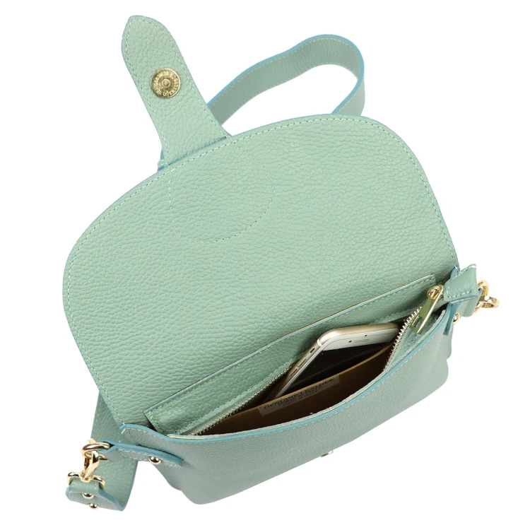 Vera Pelle damska listonoszka skóra naturalna crossbody torebka na ramię