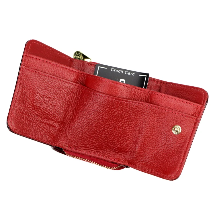Mały portfel damski Gregorio FRL-128 w kwiaty