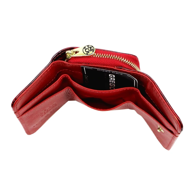 Mały portfel damski Gregorio FRL-128 w kwiaty