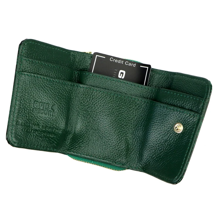 Mały portfel damski Gregorio FRL-128 w kwiaty