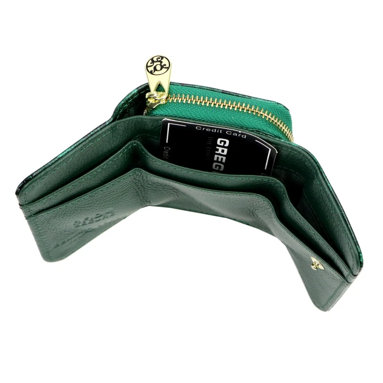 Mały portfel damski Gregorio FRL-128 w kwiaty