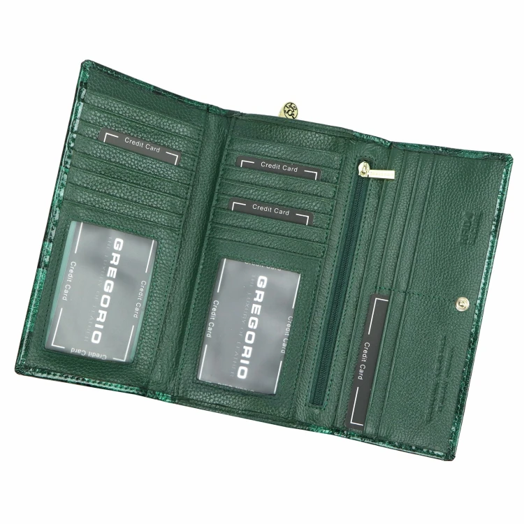 Damski portfel Gregorio FRL-131 z kwiatowym motywem