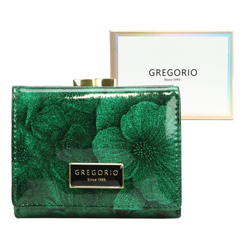 Portfel damski Gregorio FRL-132 w kwiaty z biglem