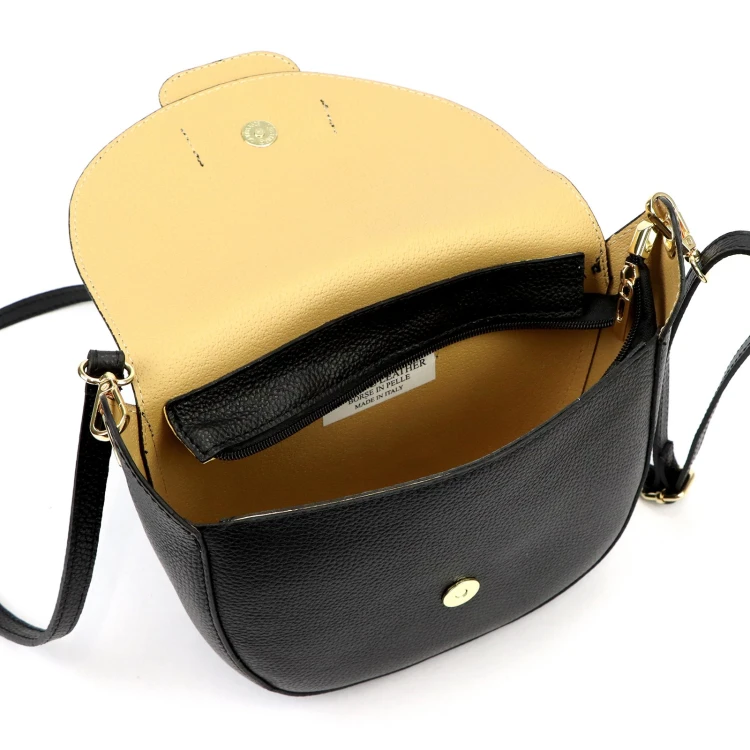 Vera Pelle Torebka Damska Listonoszka Skóra Naturalna Mała Crossbody