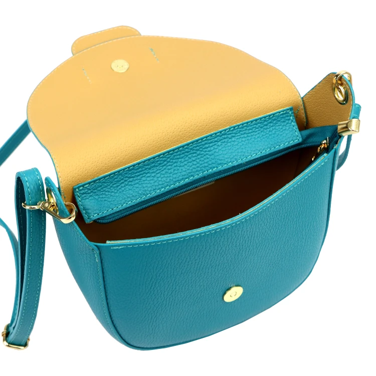 Vera Pelle Torebka Damska Listonoszka Skóra Naturalna Mała Crossbody