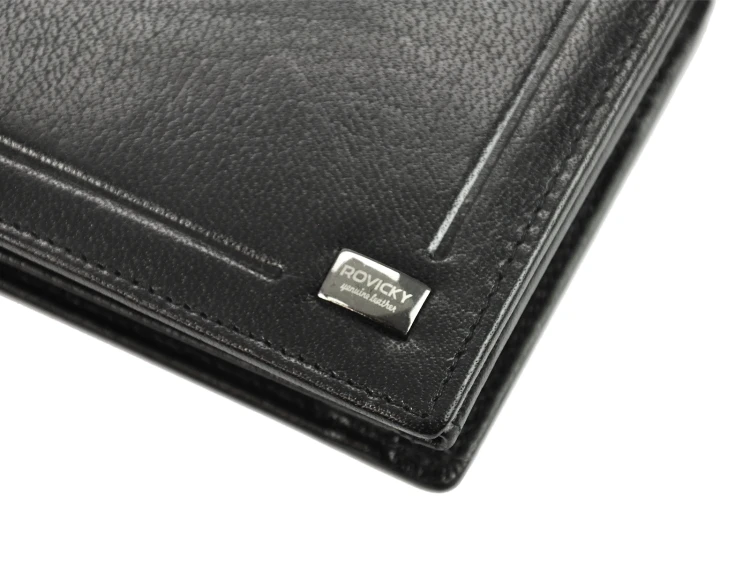 Skórzany męski portfel Rovicky PC-103-BAR RFID